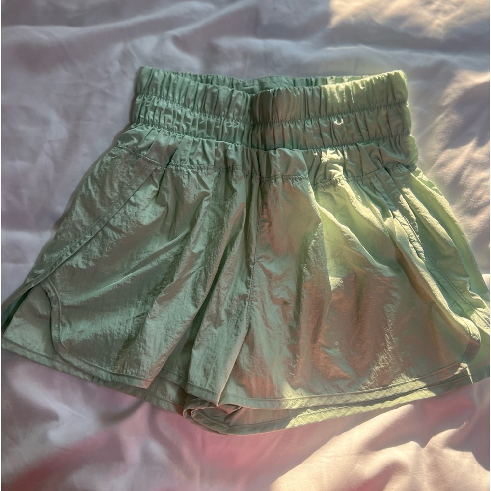 Free People Green Way Home Shorts